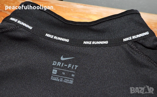 Nike Running -мъжка черна блуза с дълъг ръкав за спорт размер XL, снимка 13 - Спортни дрехи, екипи - 53393851