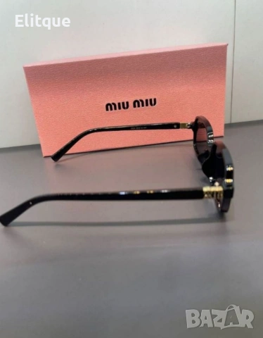 висококачествени очила с черен обикновен калъф и ув защита miu miu , снимка 4 - Слънчеви и диоптрични очила - 53461361