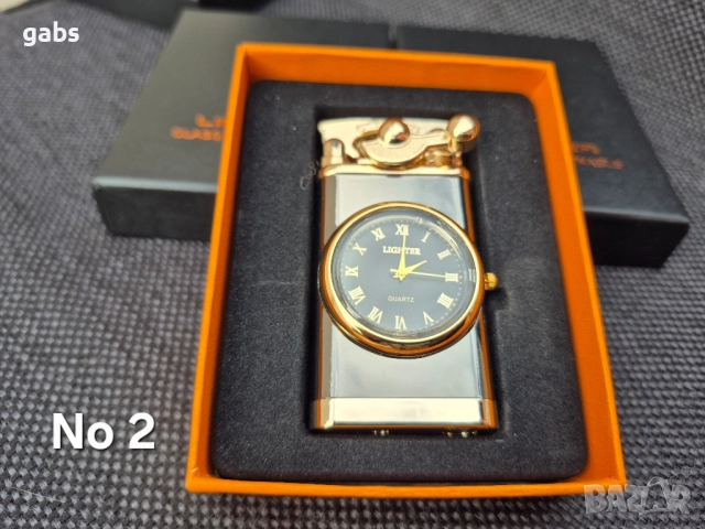 Запалка с часовник в подаръчна кутия,6 цвята, снимка 6 - Запалки - 52534574