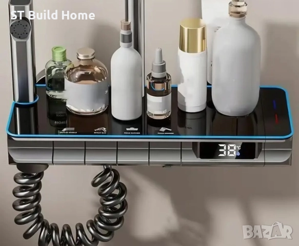 Луксозна Душ Система с Дигитален Дисплей и LED Светлини, снимка 6 - Душове - 51486857