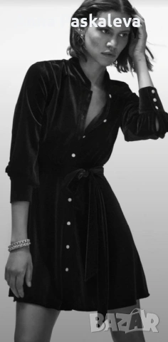 Рокля Zara от кадифе
