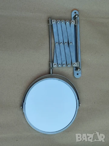 Козметично телескопично  огледало Ø16 см, двустранно, трикратно увеличение, хром., снимка 4 - Други стоки за дома - 51167453