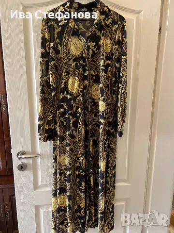 Нова дълга ежедневна елегантна рокля Versace принт роко бароко бароков стил , снимка 2 - Рокли - 50208695