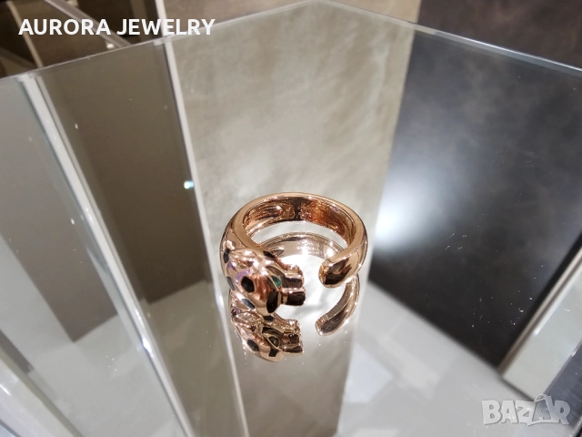 CARTIER Panthere de Cartier Rose Gold Black Дамски Пръстен, снимка 2 - Пръстени - 52821406