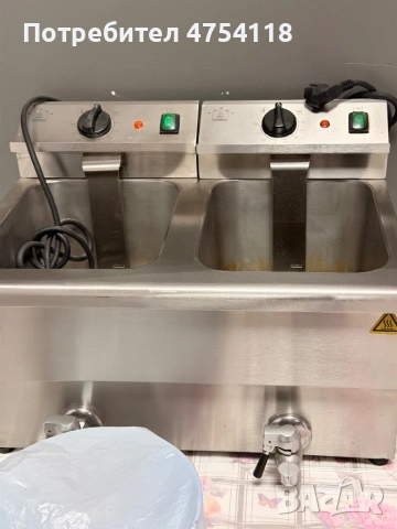 Профисионален фритюрник 2х8L