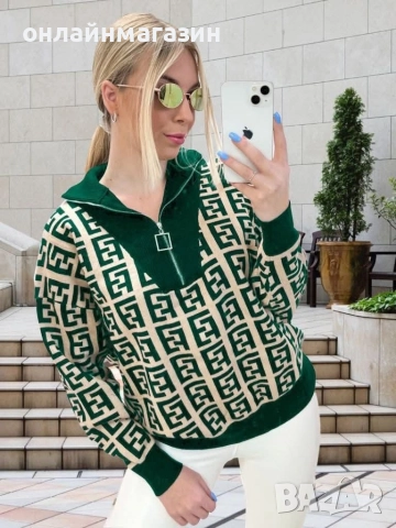 Дамска блуза фино плетиво , снимка 2 - Блузи с дълъг ръкав и пуловери - 52679685