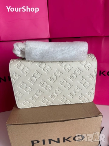 PINKO Love One Mini Dc – оригинална кожена чанта | НОВА , снимка 5 - Чанти - 54048703