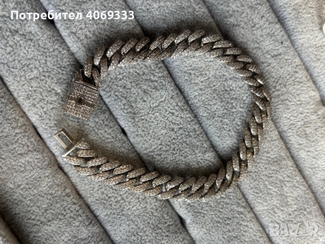 Сребърна гривна Монако 37.4 гр 925, снимка 3 - Гривни - 54229581