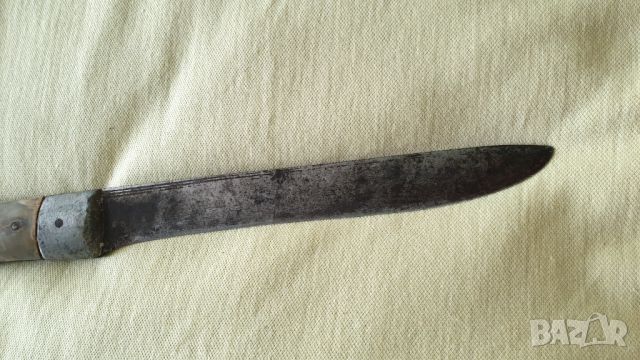 Стар кован нож с кокалени чирени, снимка 5 - Антикварни и старинни предмети - 45698549