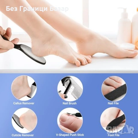 Нова Електрическа пила за пети 3 скорости LED Type-C IPX6 Уред за мазоли и загрубяла кожа, снимка 6 - Други - 54046991