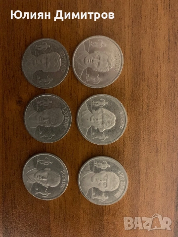 Официална колекция монети на F. C. Barcelona (1899-1999), снимка 7 - Нумизматика и бонистика - 53646863