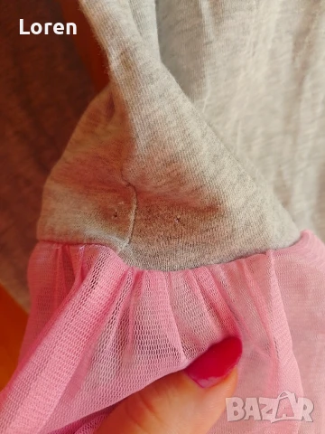 Подарявам!Детска красива блузка с розово тюлче от 6-8, снимка 8 - Детски Блузи и туники - 51386103