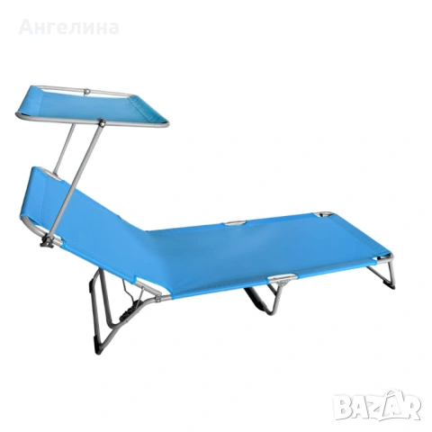 Градински шезлонг Muhler C2013, 188х56х25cm, снимка 2 - Градински мебели, декорация  - 53676304