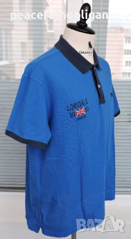 Lonsdale - мъжка  синя  тениска с яка размер XL, снимка 9 - Тениски - 45269559