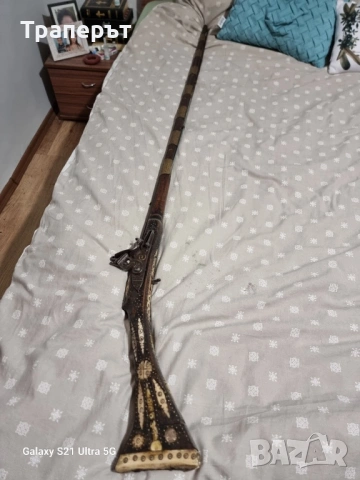 Стара кремъчна пушка от 19 век, снимка 2 - Антикварни и старинни предмети - 53896879