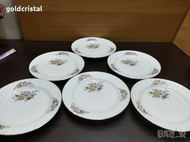 Стар български порцелан чинии , снимка 1 - Антикварни и старинни предмети - 45906249
