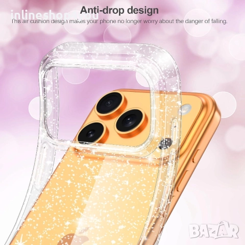 Блестящ Кейс Glitter Case за Apple iPhone 17 Pro / Max, снимка 4 - Калъфи, кейсове - 51855298