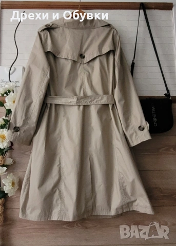 Нов тренч манто в бежов цвят , снимка 7 - Палта, манта - 54091797