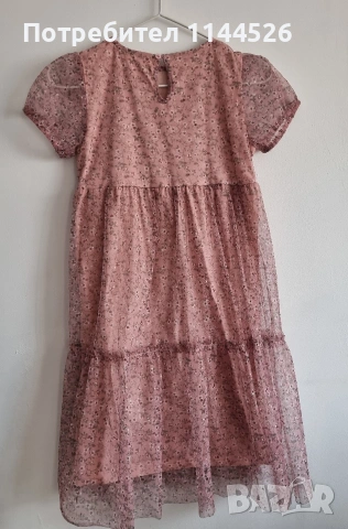 Тюлена рокля Mango за момиче 9-10г./140см., за повод , снимка 2 - Детски рокли и поли - 53945341