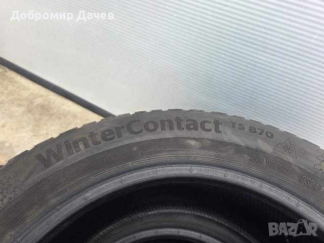 4 бр. зимни гуми Continental WinterContact TS 870 205/55 R16 H, снимка 4 - Гуми и джанти - 54187376