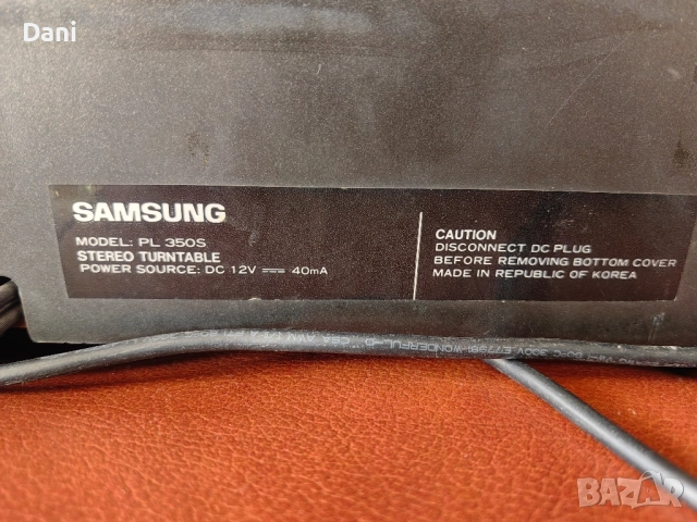 Грамофон Samsung PL-350S, снимка 4 - Грамофони - 52412088