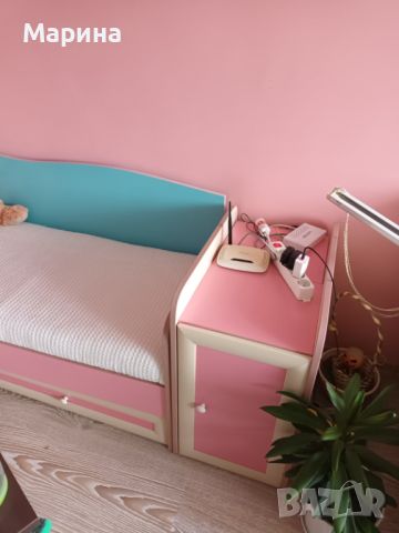 Детско легло + матрак +детски гардероб, снимка 2 - Мебели за детската стая - 45762079