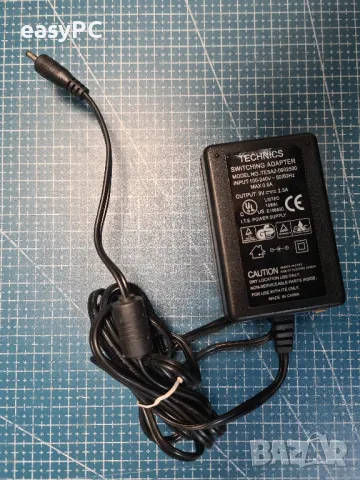 Оригинален захранващ адаптер TECHNICS TESA2-0902500 9V 2.5A , снимка 2 - Други - 50221085