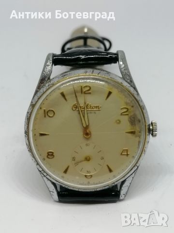 Два броя стари часовници Омикрон 1950, снимка 4 - Мъжки - 45585823
