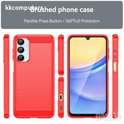 Samsung Galaxy A16 5G / A16 4G Удароустойчив Carbon Fiber Калъф и Протектор, снимка 8 - Калъфи, кейсове - 52238129