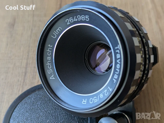 Обектив Travenar 1:2.8/50R Ulm A. Schacht, снимка 2 - Обективи и филтри - 51229784