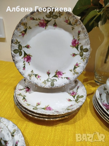 Порцеланов сервиз за кафе 🍵🌹🍵🌹„CHODZIEZ “POLAND, снимка 16 - Сервизи - 53425116