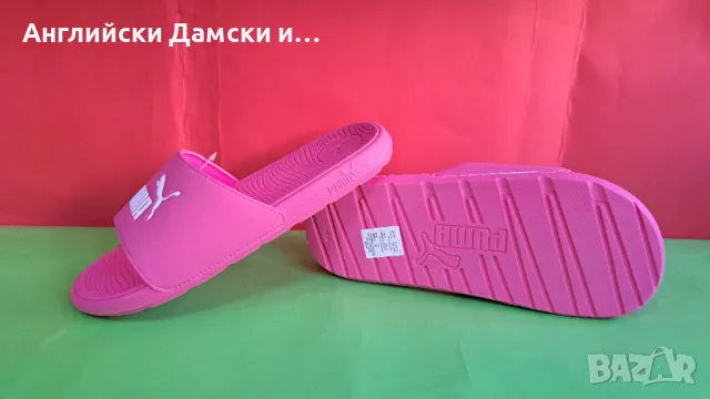 Английски дамски оригинални чехли -Puma, снимка 3 - Джапанки - 48531179