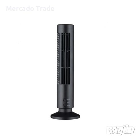 Декоративен мини вентилатор Mercado Trade, USB, Две скорости, Черен , снимка 2 - Вентилатори - 33648185