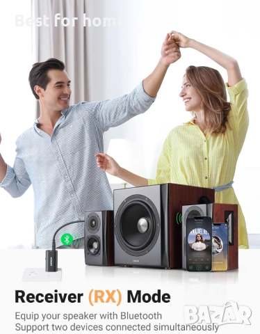 UGREEN USB 2.0 към 3.5 мм Bluetooth предавател, снимка 4 - Друга електроника - 52613672