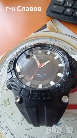 Мъжки часовник Q&Q (Citizen watch)! Водоустойчивост 10 ATM! произведен от Citizen Watch Co., Ltd. , снимка 5 - Мъжки - 50375210