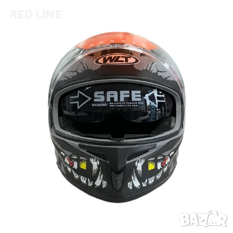 Каска за мотор WLT Matt Grey 2, снимка 2 - Аксесоари и консумативи - 50809667