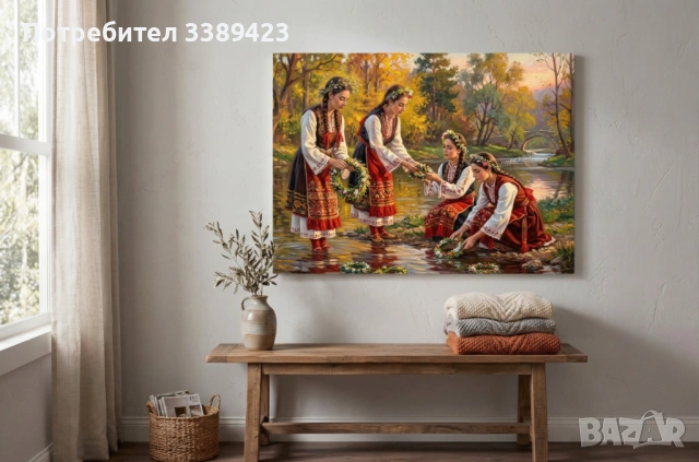 Картина КАНАВА Лазарки – Символ на Пролетта и Традицията