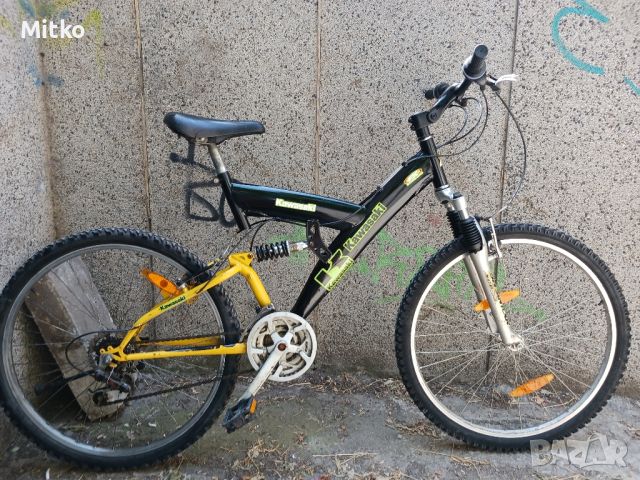 26цола алуминиев велосипед с 24скорости усилени капли амортисьори предни и заден в перфектно , снимка 1 - Велосипеди - 46376759