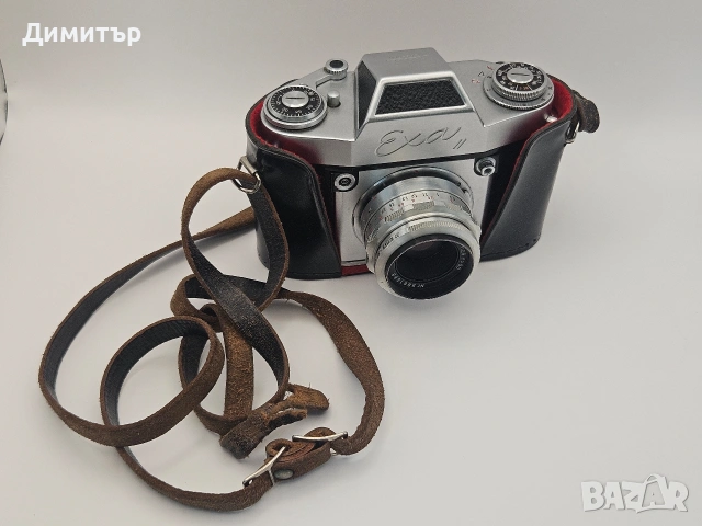 Exa II лентов фотоапарат carl zeiss jena t 1:2,8 f50 ihagee, снимка 18 - Фотоапарати - 53602364