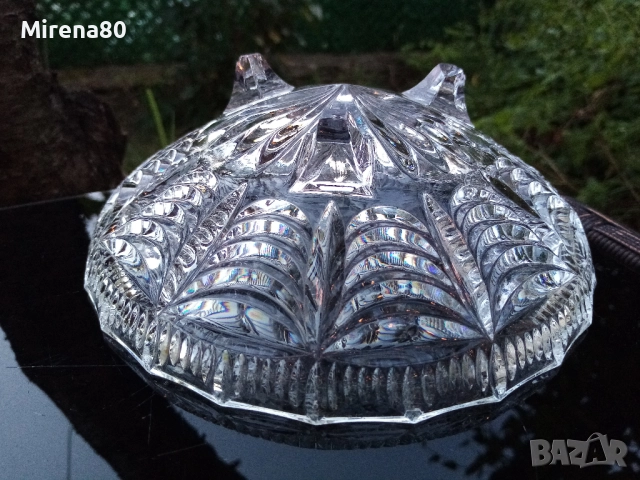 Кристална фруктиера , снимка 5 - Чинии - 51446570