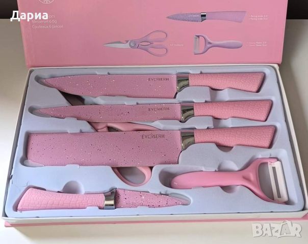 Комплект от 6 кухненски самозаточващи се ножа