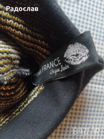 дизайнерска зимна шапка Emma France, снимка 5 - Шапки - 52686069