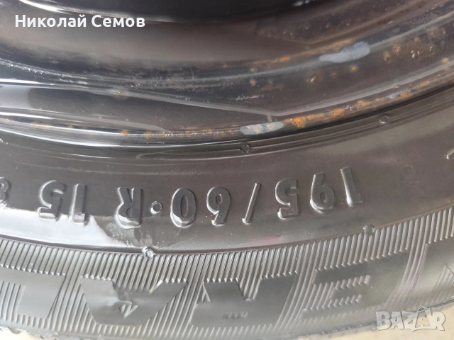 Железни джанти 6J15, 4x98 със зимни гуми , снимка 11 - Гуми и джанти - 54283778