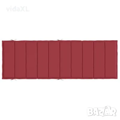 vidaXL Шалте за шезлонг, виненочервено, 186x58x3 см, Оксфорд плат(SKU:314167), снимка 4 - Градински мебели, декорация  - 48692512