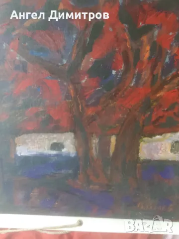 Васил Вълев маслена картина платно , снимка 3 - Картини - 50360385