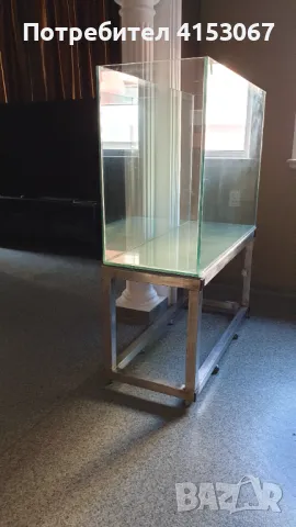 Аквариум с неръждаема конструкция, снимка 4 - Аквариуми - 49889838