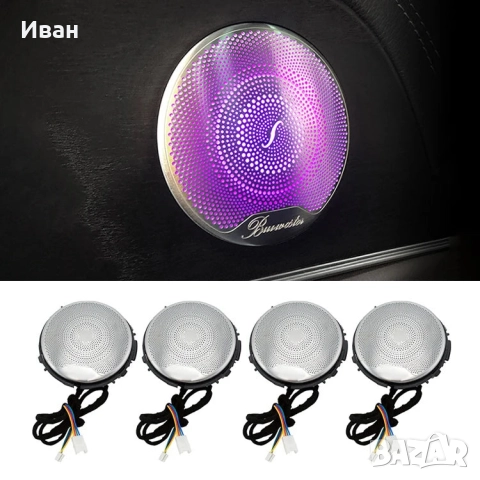 Светещи колони за врата Burmester Mercedes w213, снимка 3 - Части - 52564799