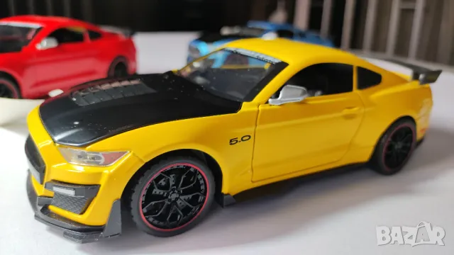 Метални колички Мустанг GT500 (Mustang GT500), мащаб 1:24, снимка 5 - Коли, камиони, мотори, писти - 48784368