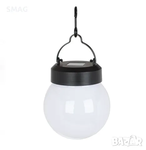 Соларен глобус Висяща бяла лампа 10 см S_1220626, снимка 3 - Соларни лампи - 49909342