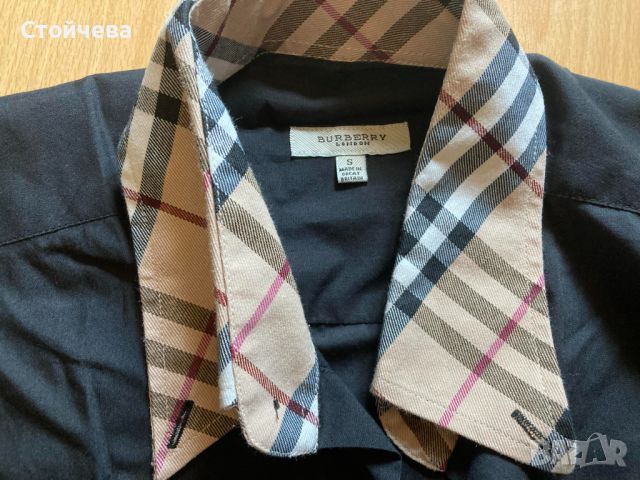 Мъжка риза Бърбъри Burberry , снимка 2 - Ризи - 46747595